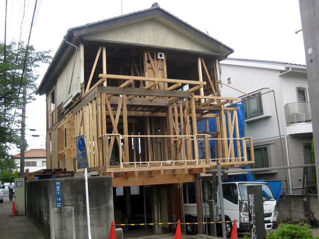 等々力の家　施工中